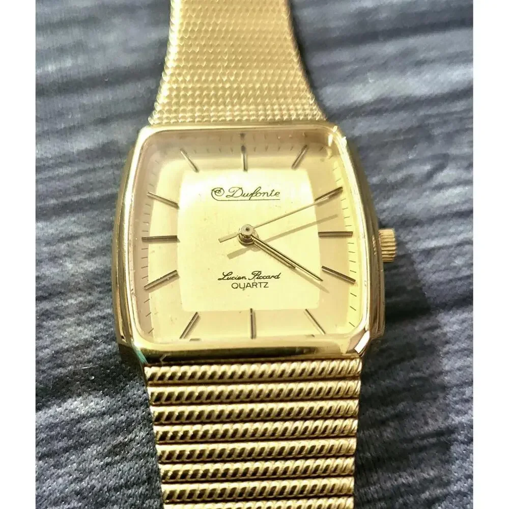 Rare Vintage Dufonte Lucien Piccard Mens Watch New Old Stock - Picture 6 of 13